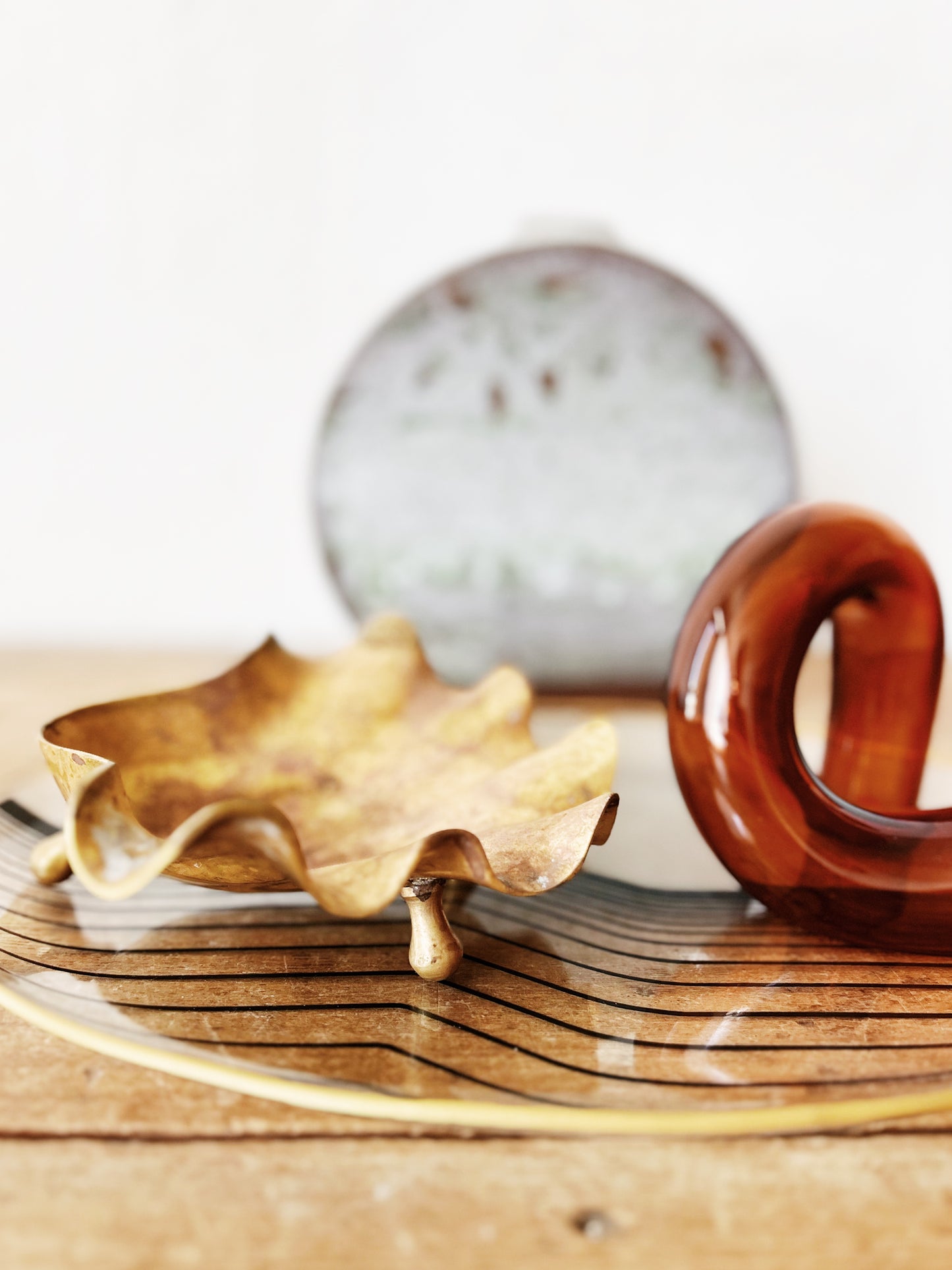Vintage Brass Shell Dish