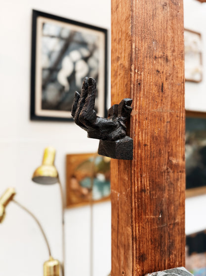 Carved Wood Hand Hook
