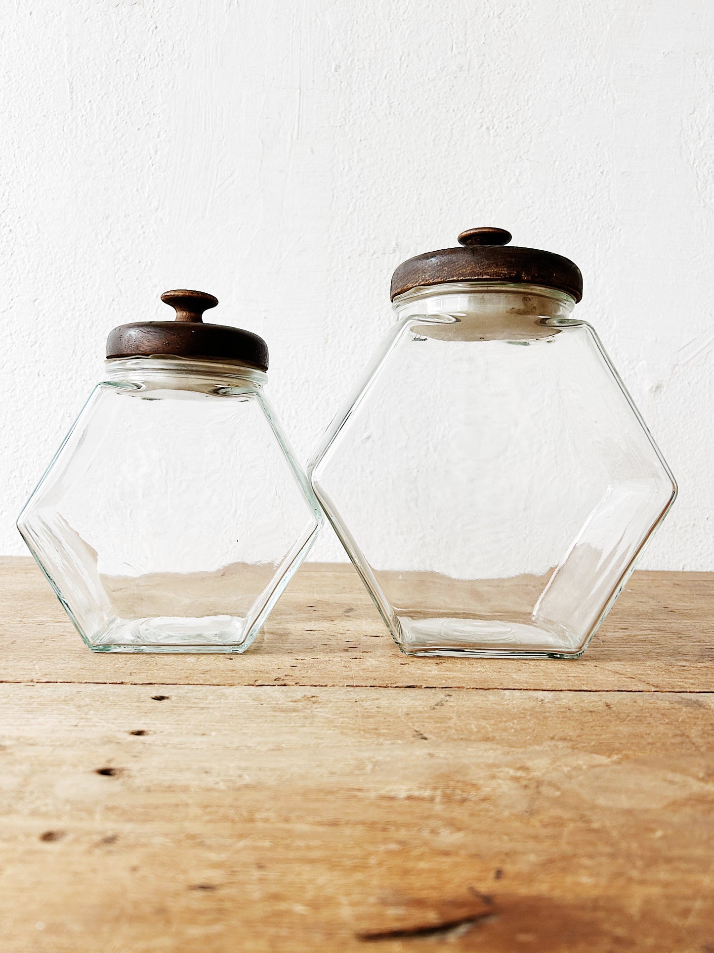 Vintage Glass Canister Set