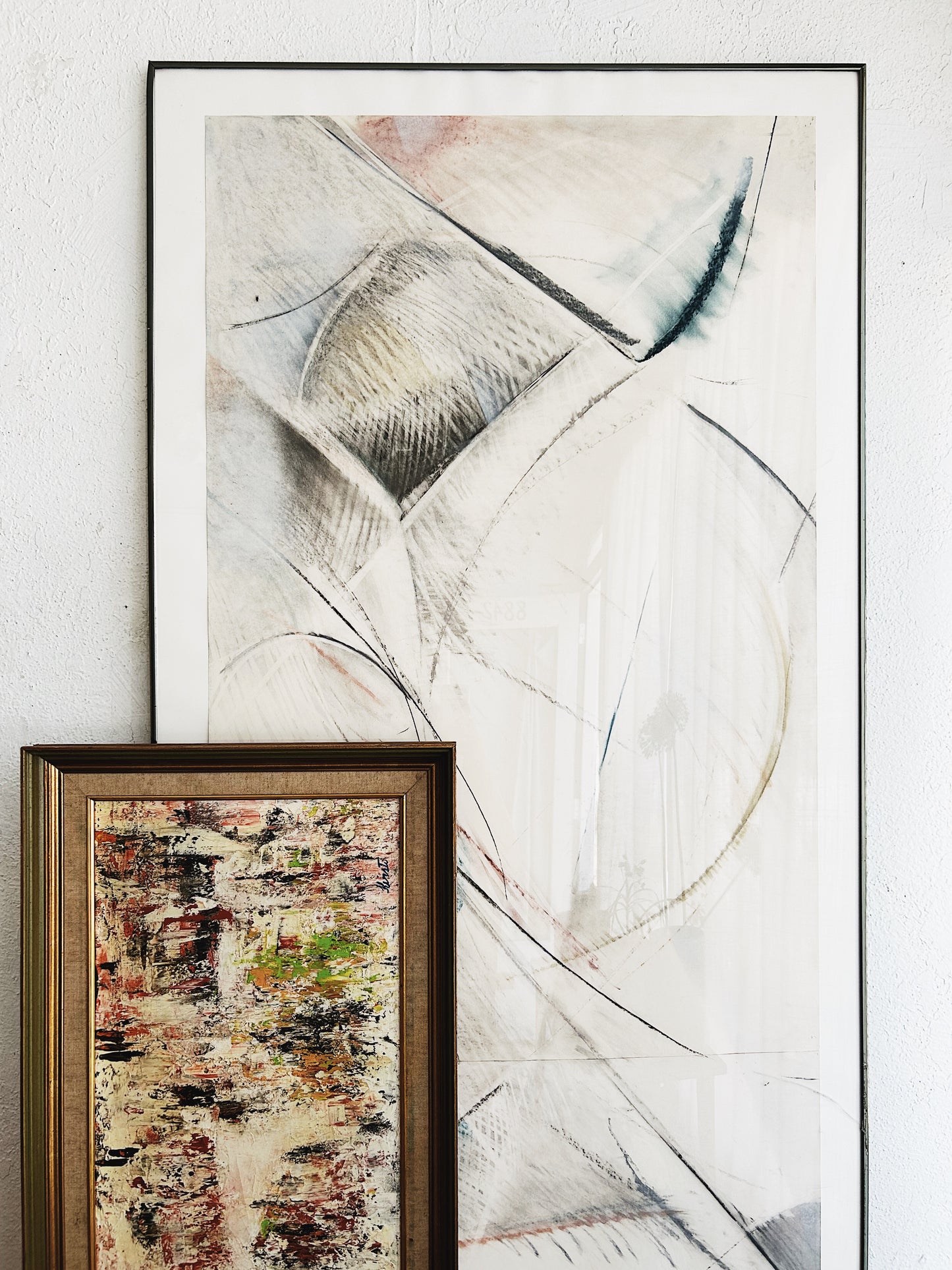 Large Mixed Media Abstract Painting