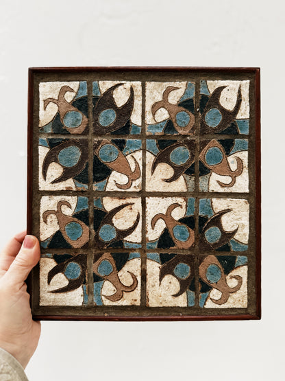 Vintage Spanish Ceramic Tile Art