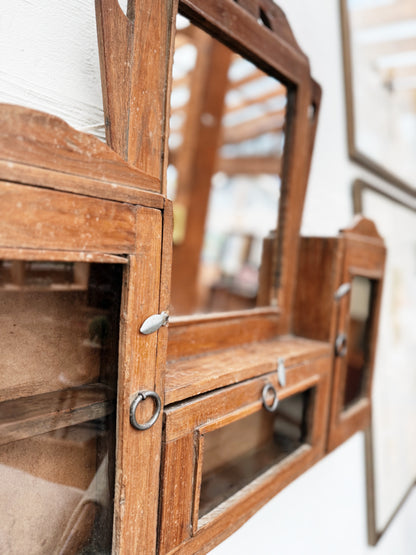 Vintage Folk Art Cabinet