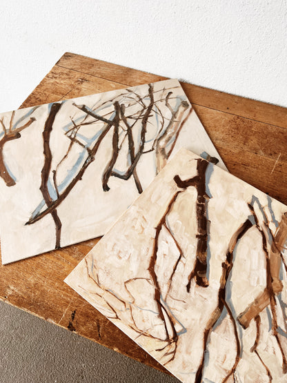Original Abstract Branch Painting
