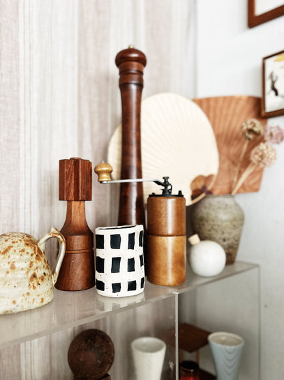 Handmade Checkered Vessel