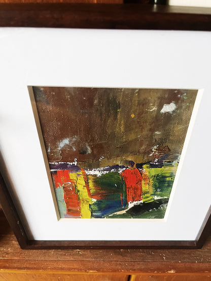 Vintage Abstract Expressionist Painting