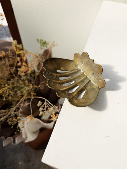 Brass Plated Shell Dish