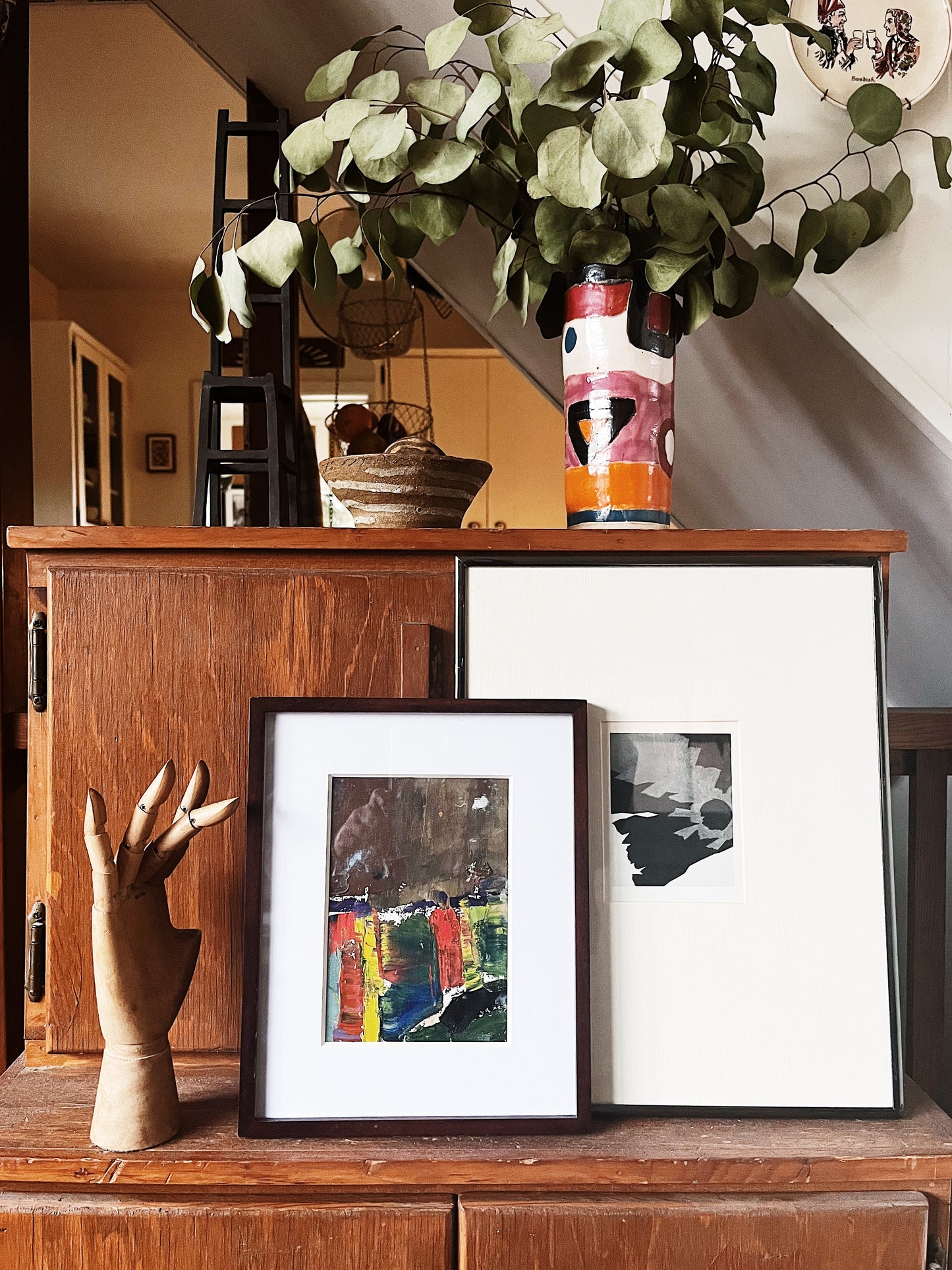 Vintage Framed Modernist Print