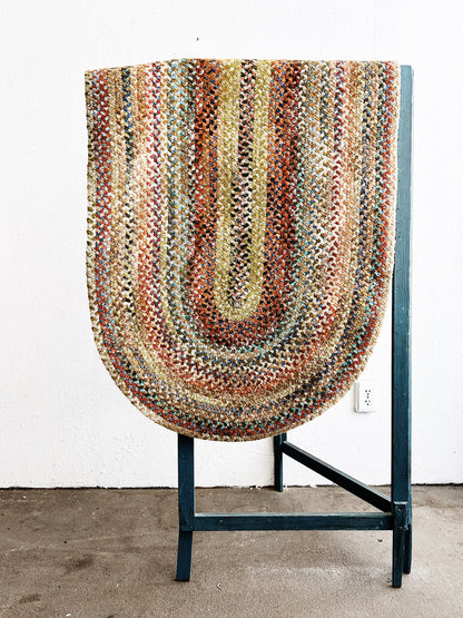 Handmade Thick Oval Braided Rug