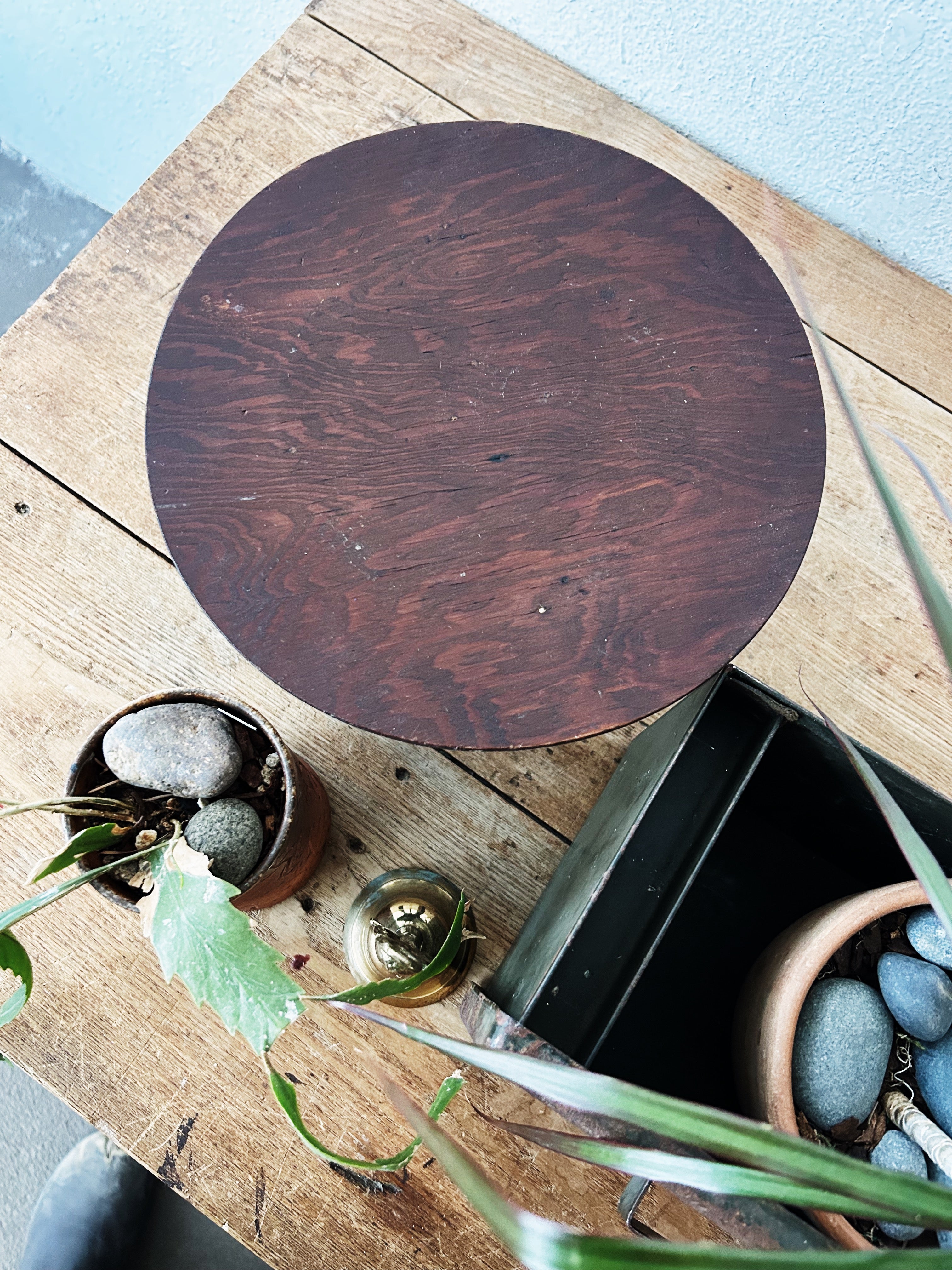 Vintage Handmade Wood Stand - Thumbnail 4