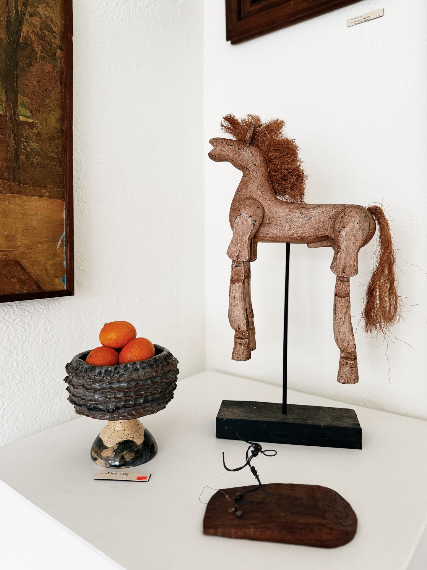 Vintage Folk Art Horse Puppet