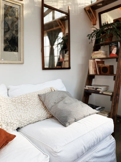 Cotton Slipcovered Sectional Couch