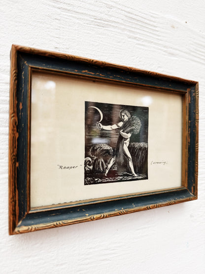 Antique Rockwell Kent Framed Bookplate
