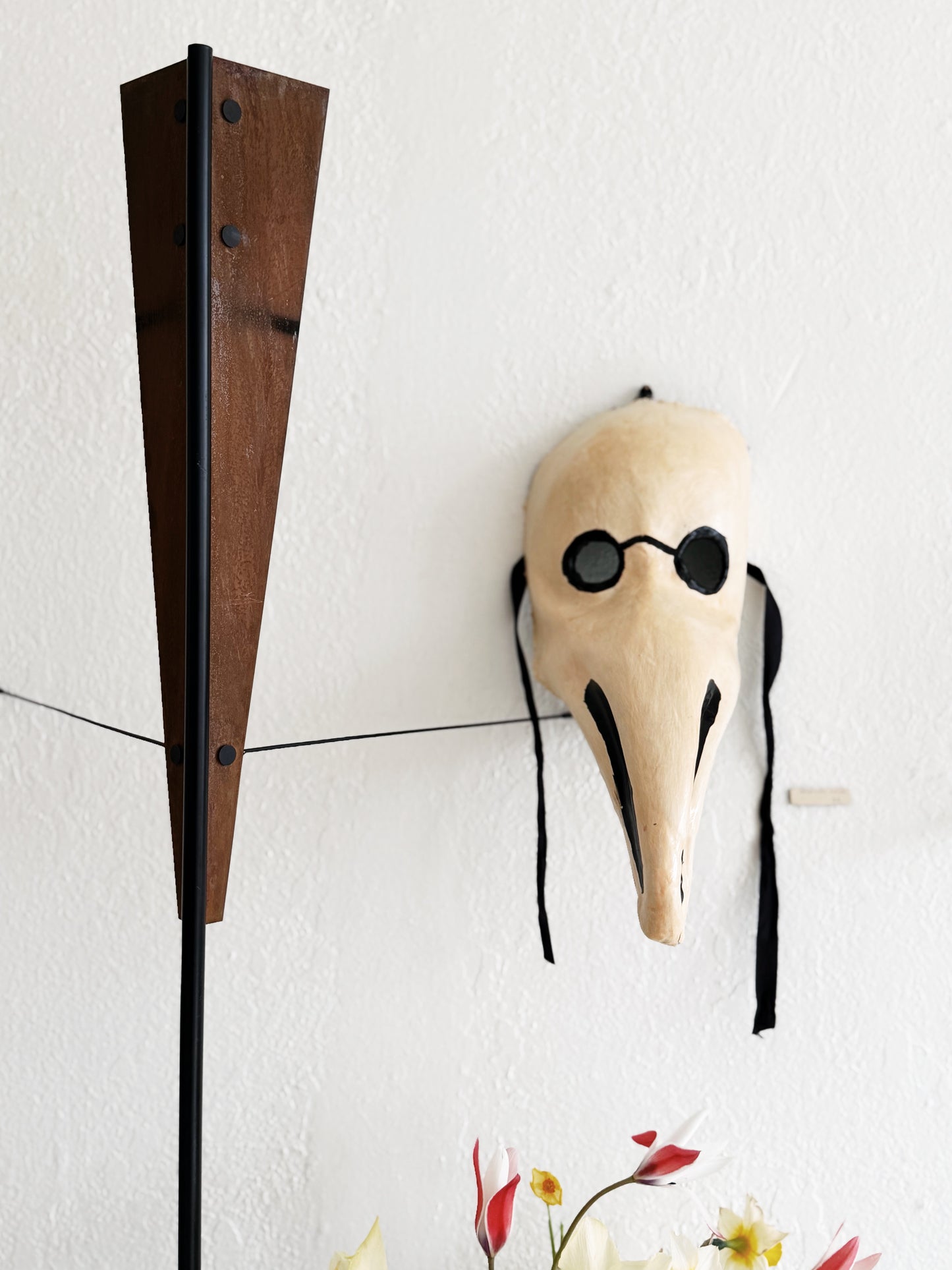 Vintage Venetian Plague Doctor Mask
