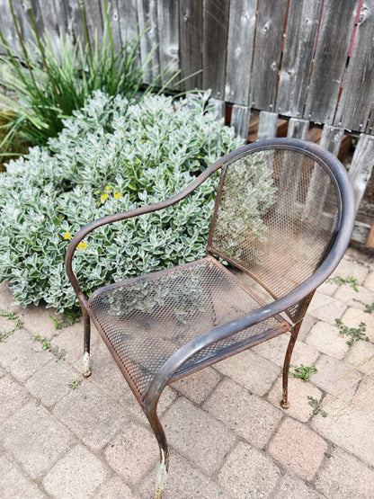 Vintage Mesh Patio Chair