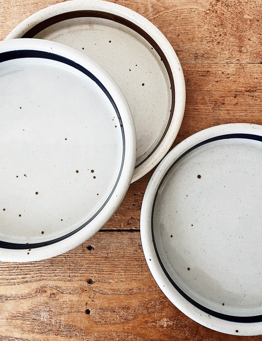 Dansk Deep Stoneware Dinner Plates