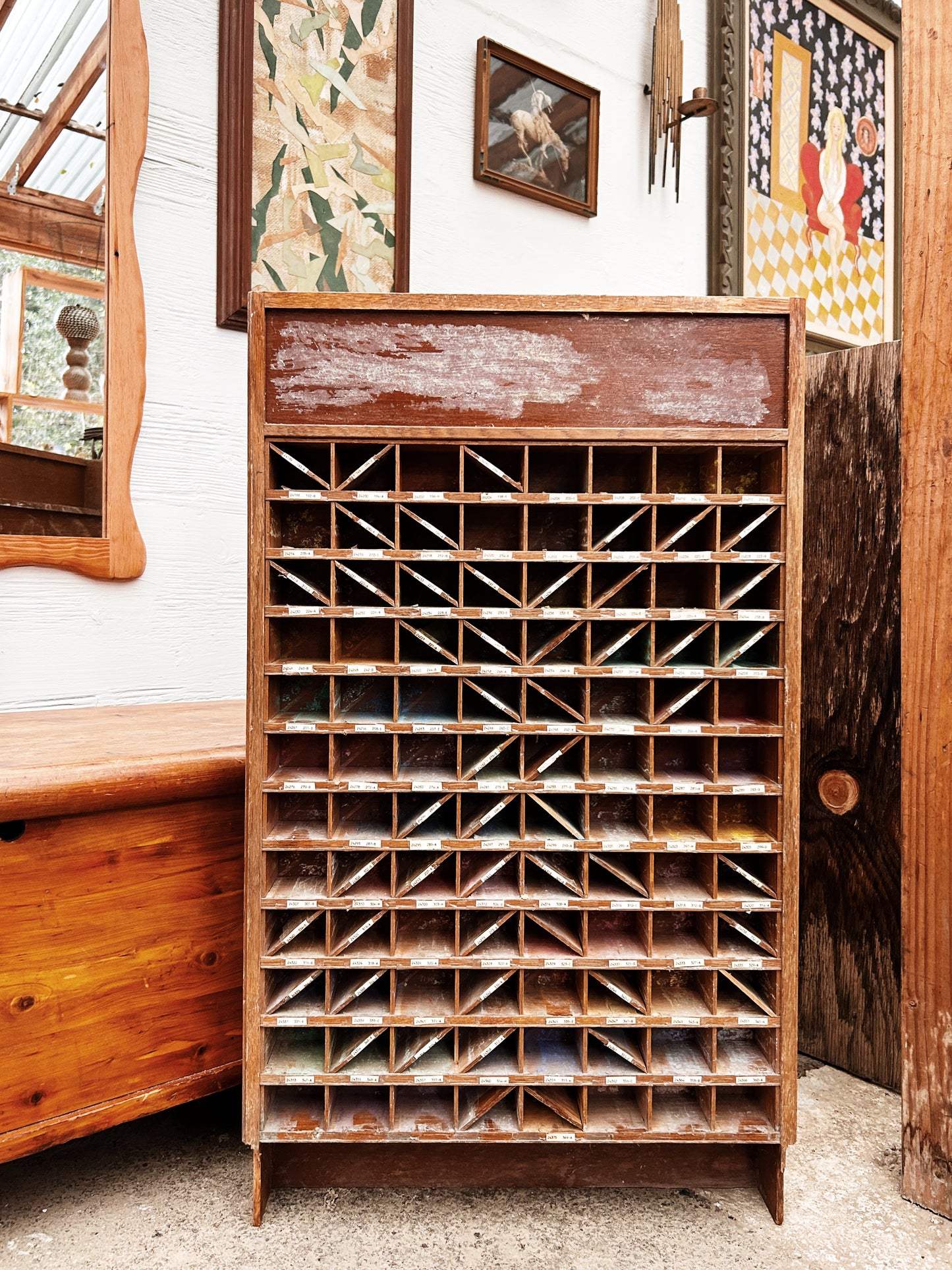 Antique French Pastels Display