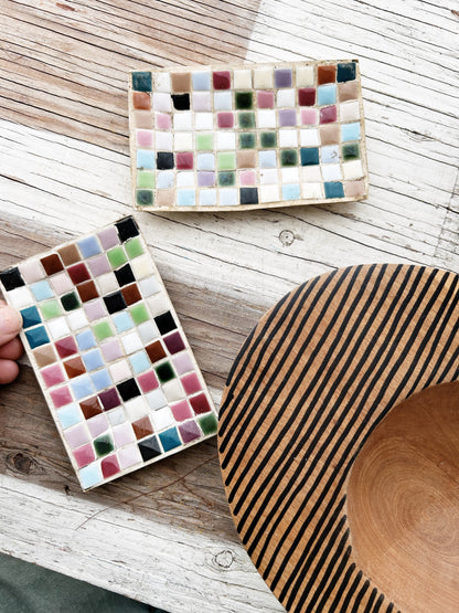 Vintage Mosaic Tile Dish