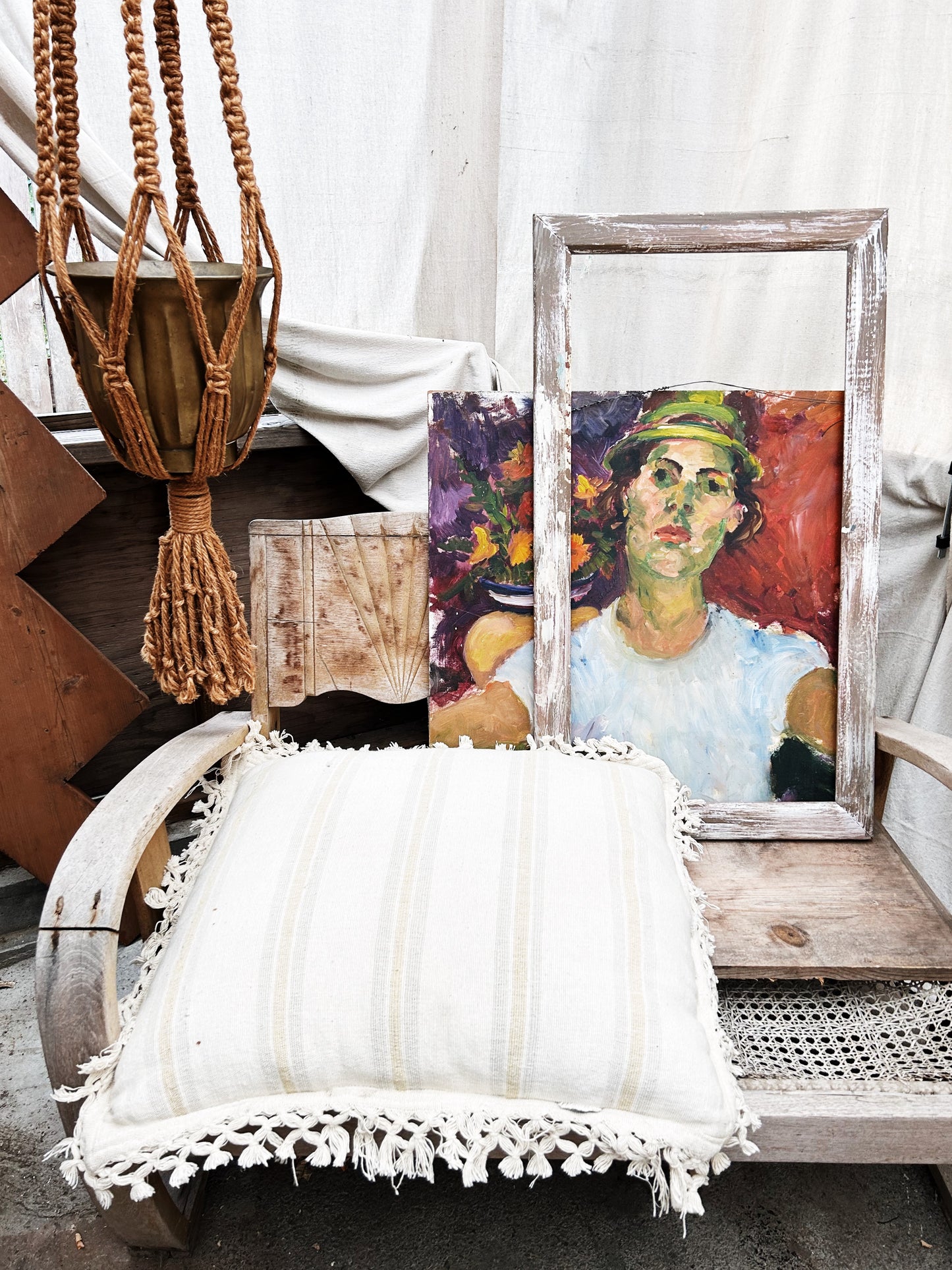 1970’s Indian Cotton Floor Cushion