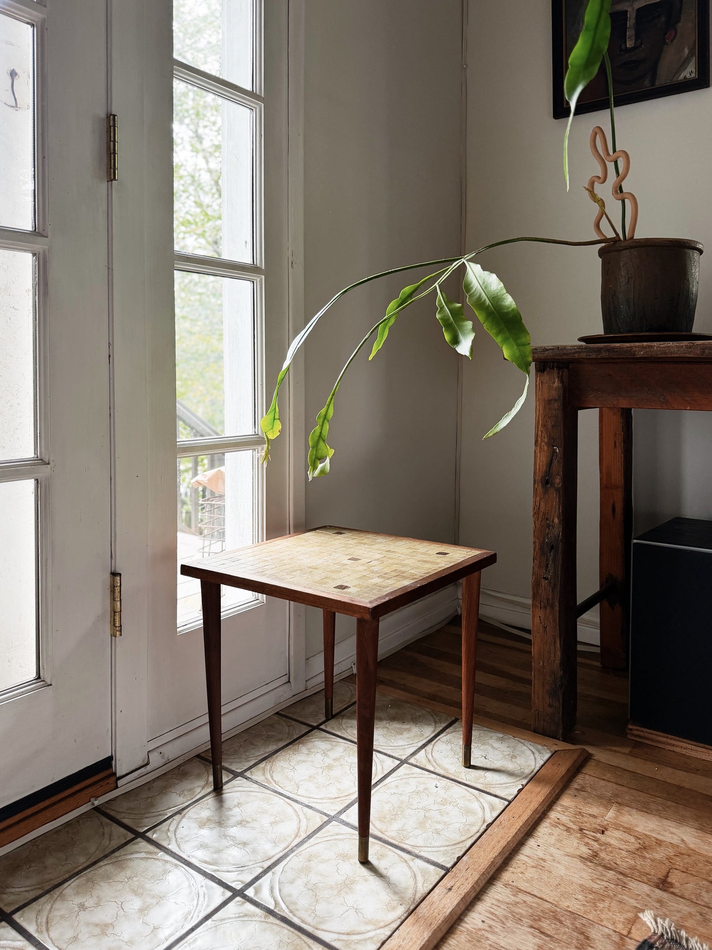 Mid Century Mosiac Tile Table