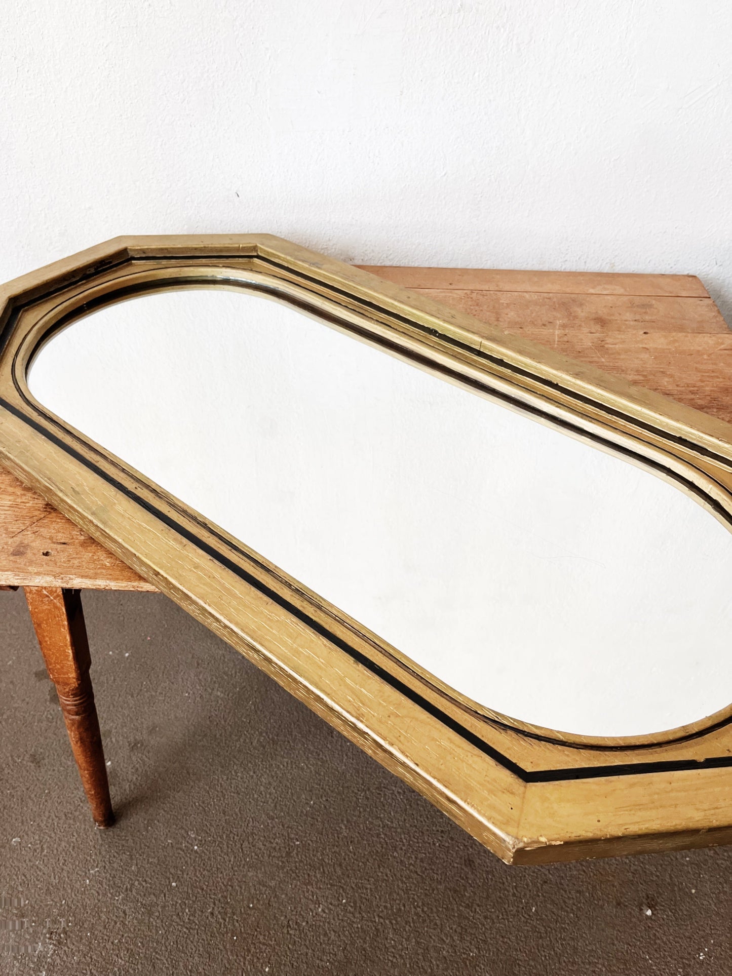 Mid Century Gold Leaf Mirror