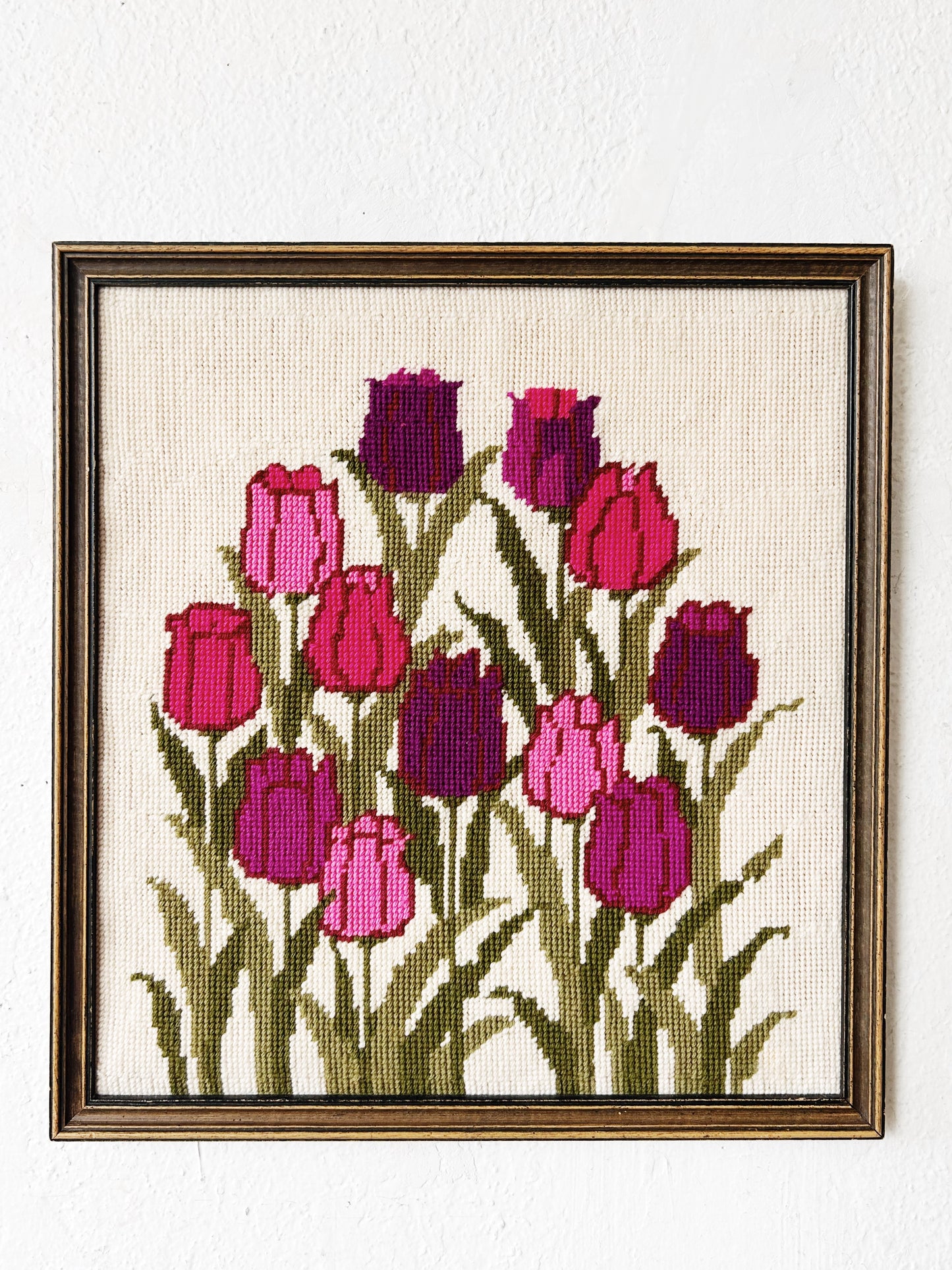 Vintage Framed Needlepoint