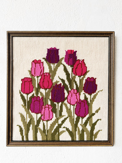 Vintage Framed Needlepoint