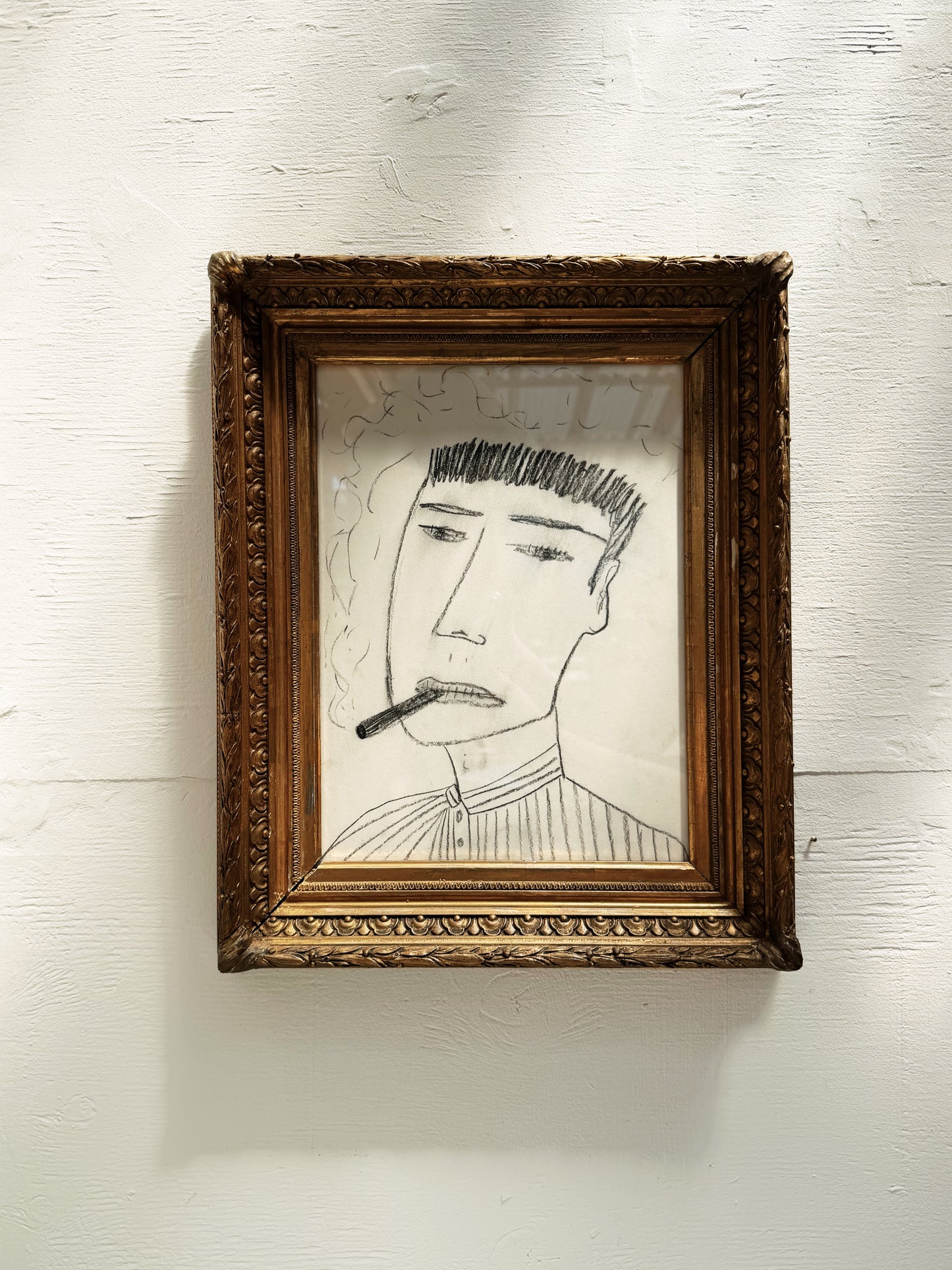 Vintage Charcoal Sketch