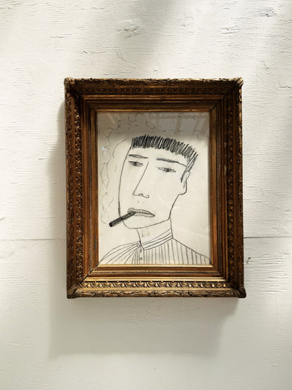 Vintage Charcoal Sketch