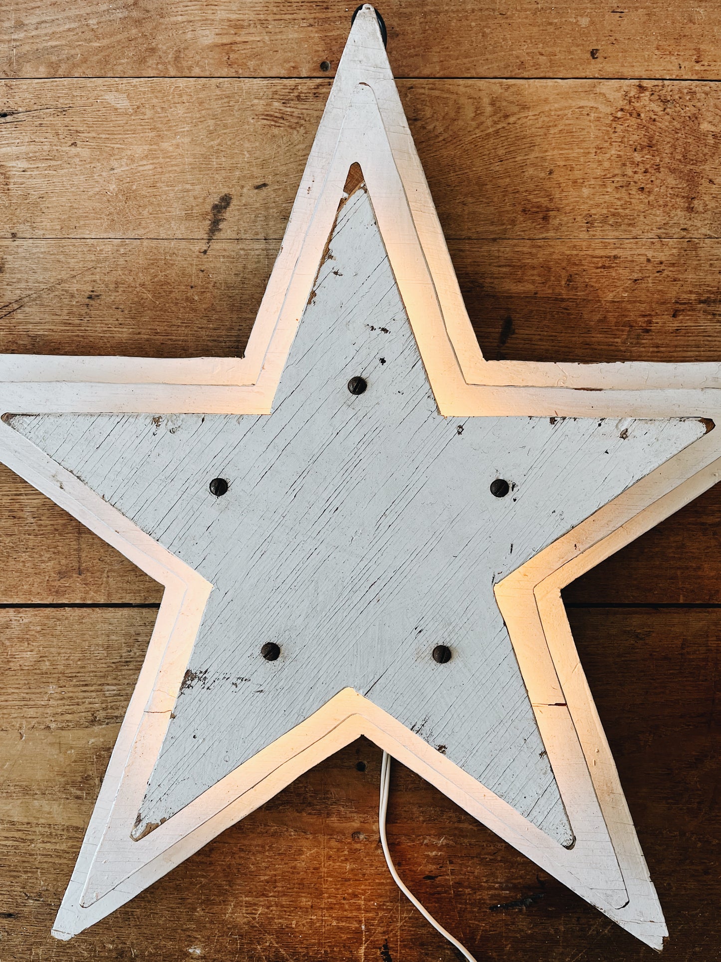 Vintage Illuminated Sign Remnant