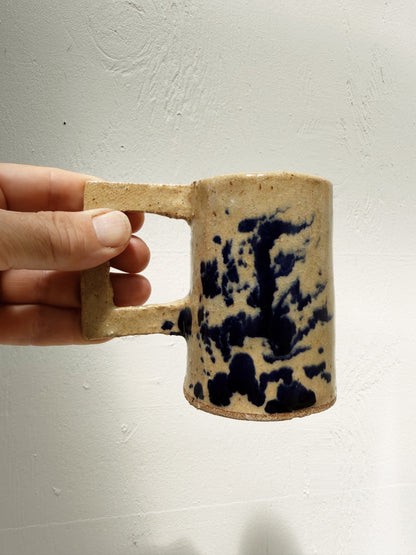 Handmade Inkblot Mug Pair