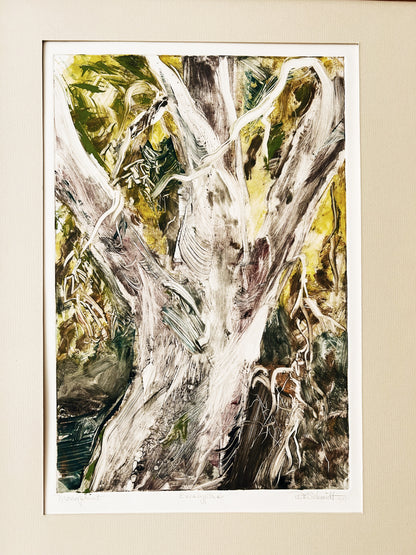 Vintage Dale Schmidt Monoprint ‘Eucalyptus’