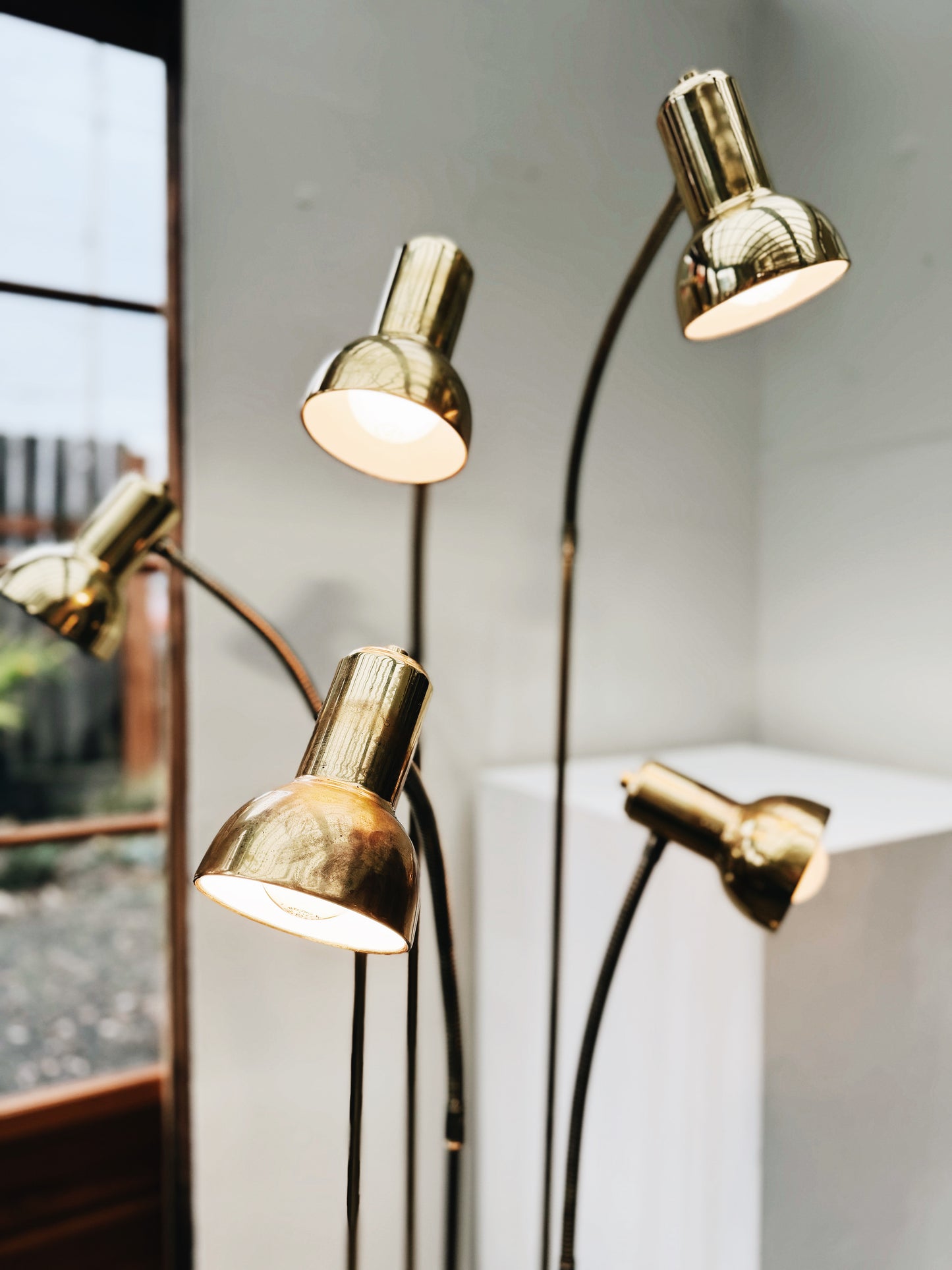 Mid Century Goose Neck Cluster Lamp