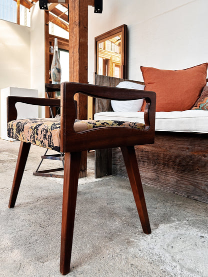 Upholstered Bench in Vintage Marimekko