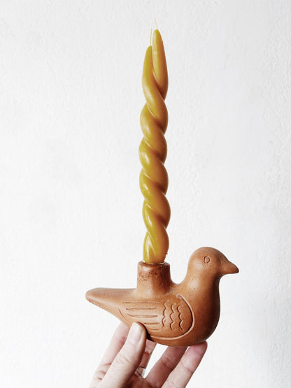 Vintage Terra Cotta Candle Holder Mexico
