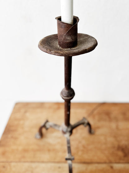 Tall Vintage Candlestick Lamp