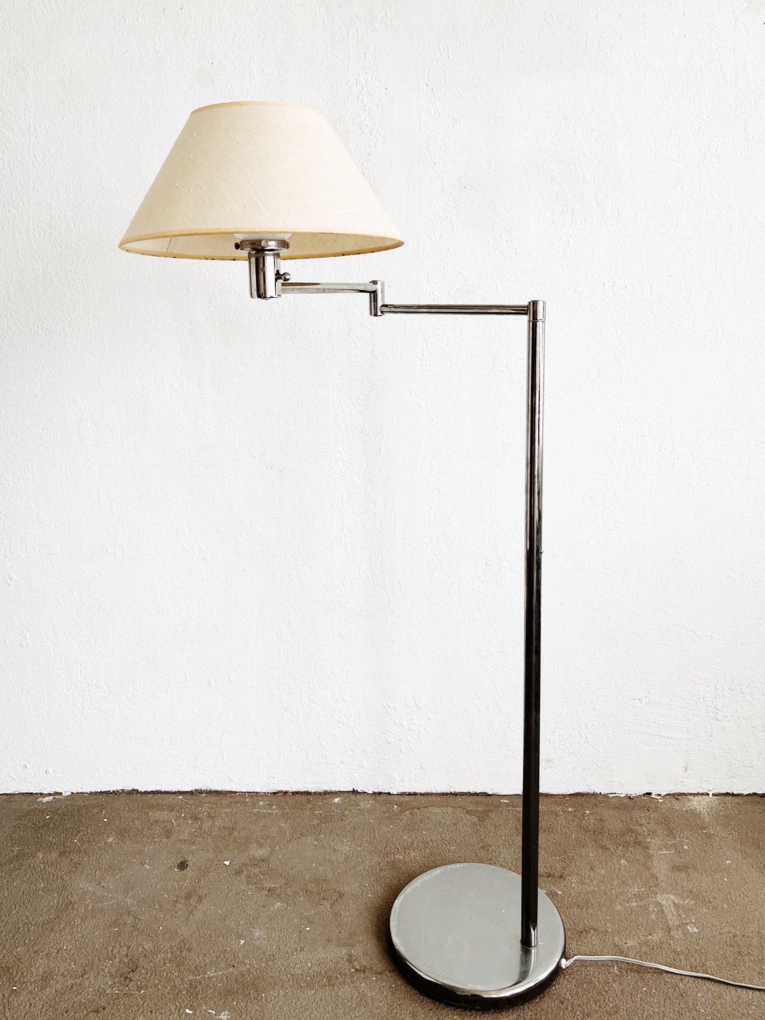 Walter Van Nessen Chrome Floor Lamp