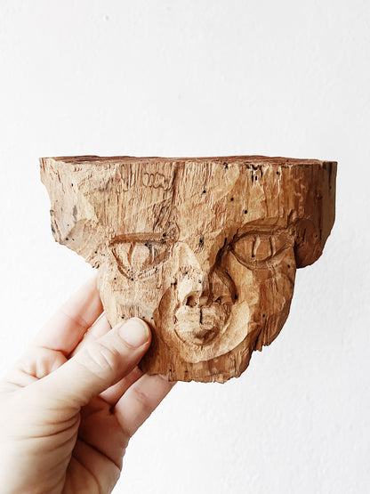 Carved Wooden Face