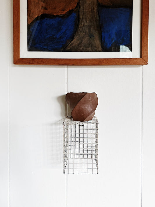 Vintage Wire Mesh Shelf