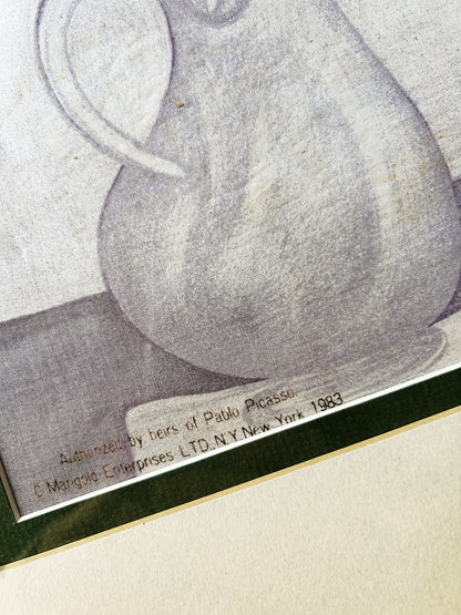Rare Vintage Framed Picasso Silk