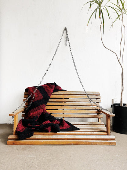 Vintage Sturdy Wood Porch Swing