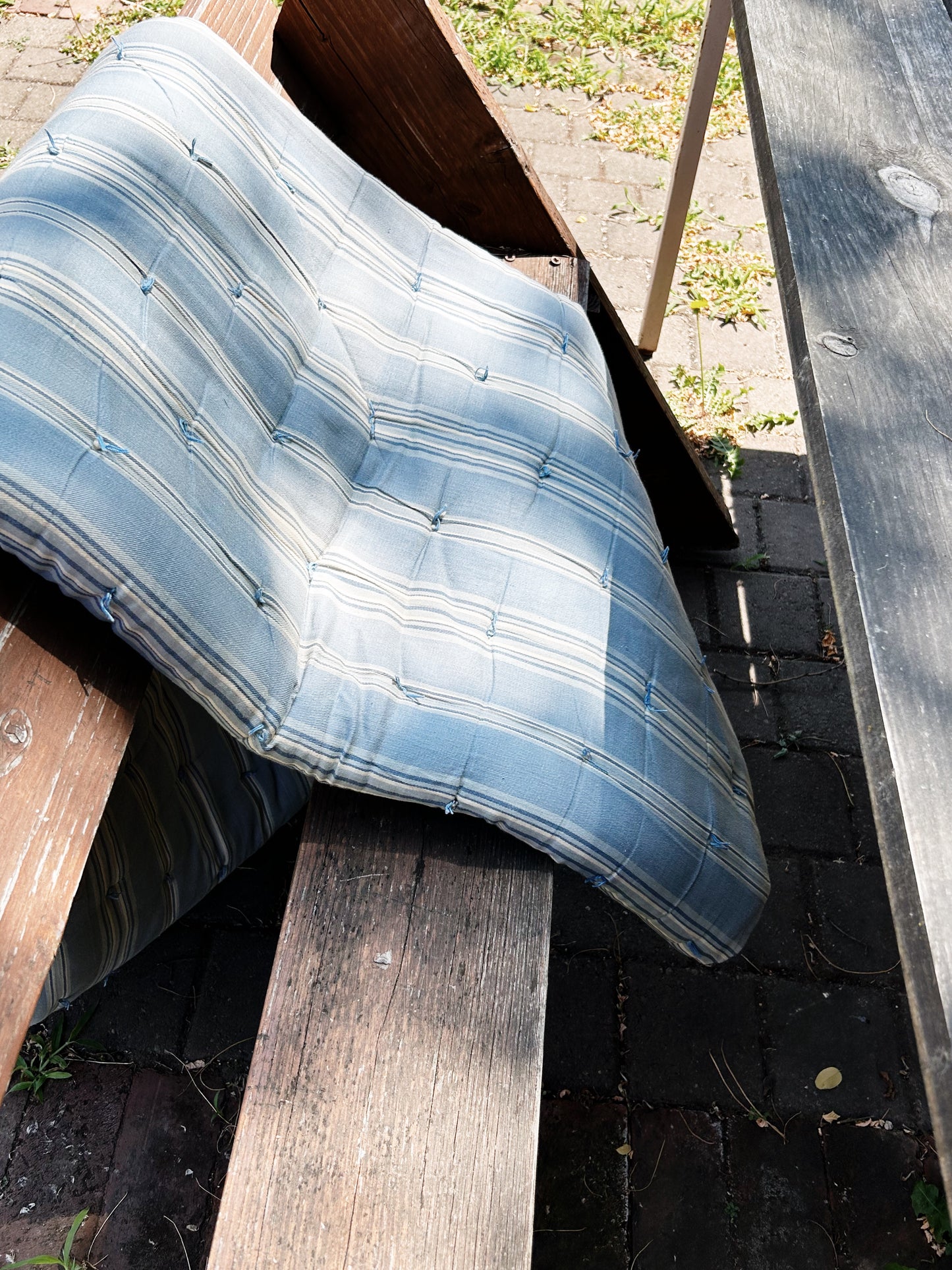 Vintage Cotton Ticking Mattress Duvet