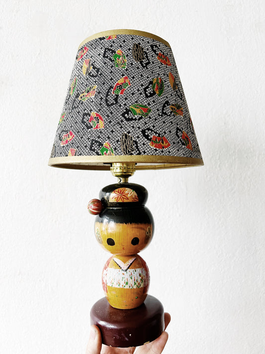 Vintage Kokeshi Lamp