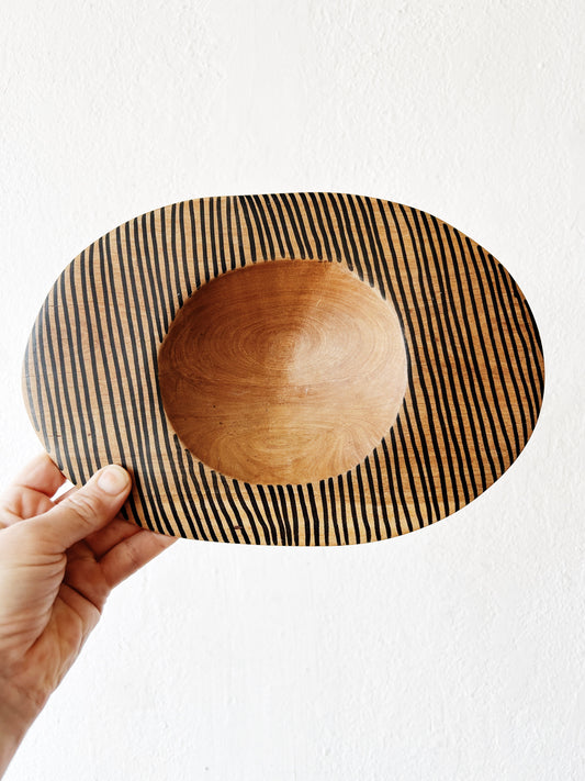 Handpainted Wood Bowl