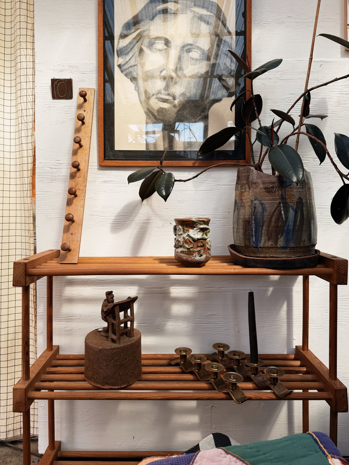Vintage Dowel Shelf