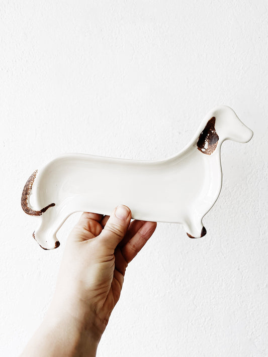 Vintage Dauschund Plate