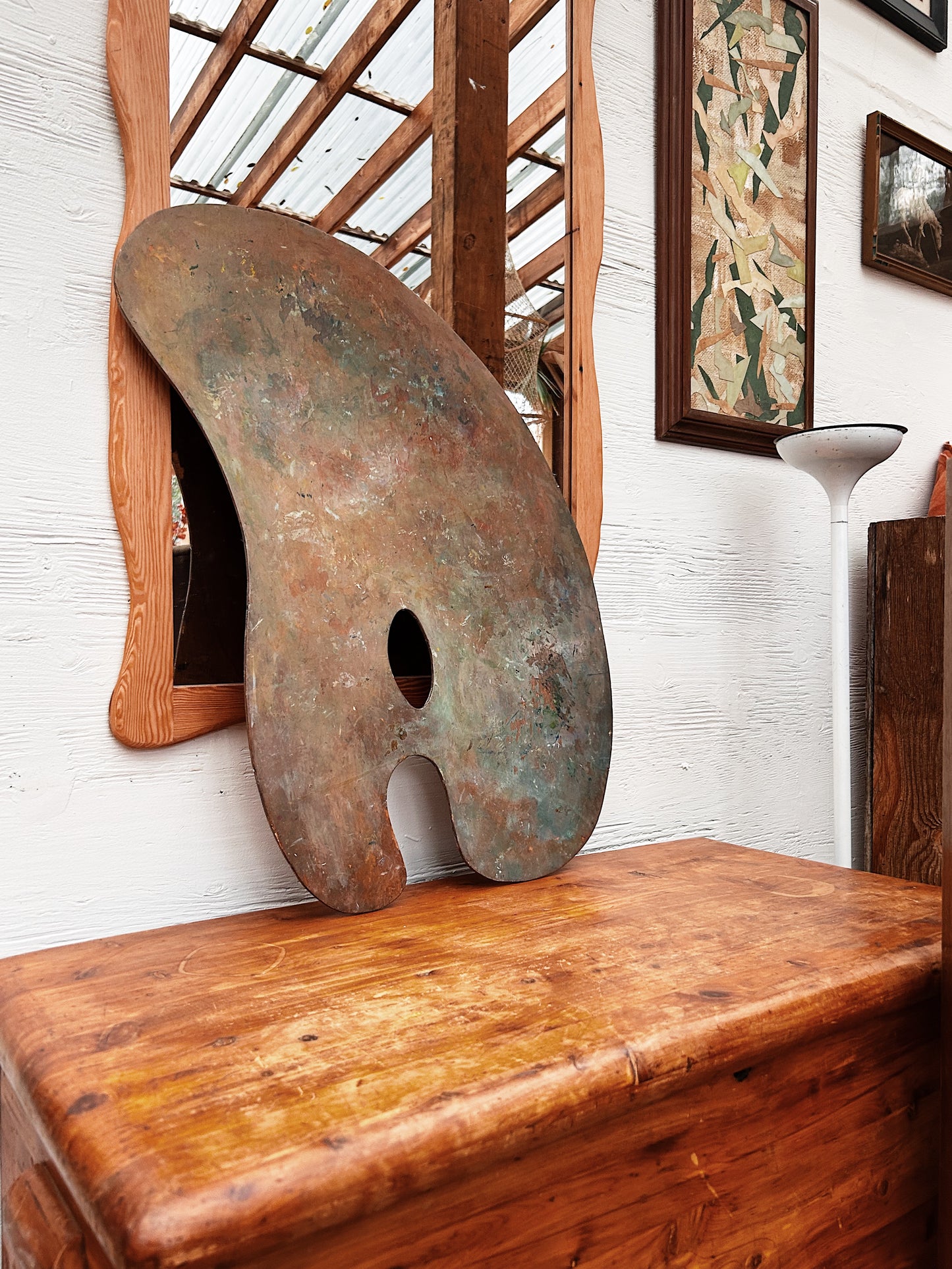 Oversized Vintage Paint Pallette