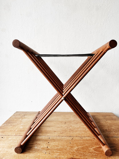 Mid Century Teak Folding Rack