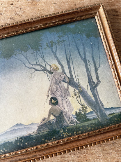 Vintage Framed Maxfield Parrish