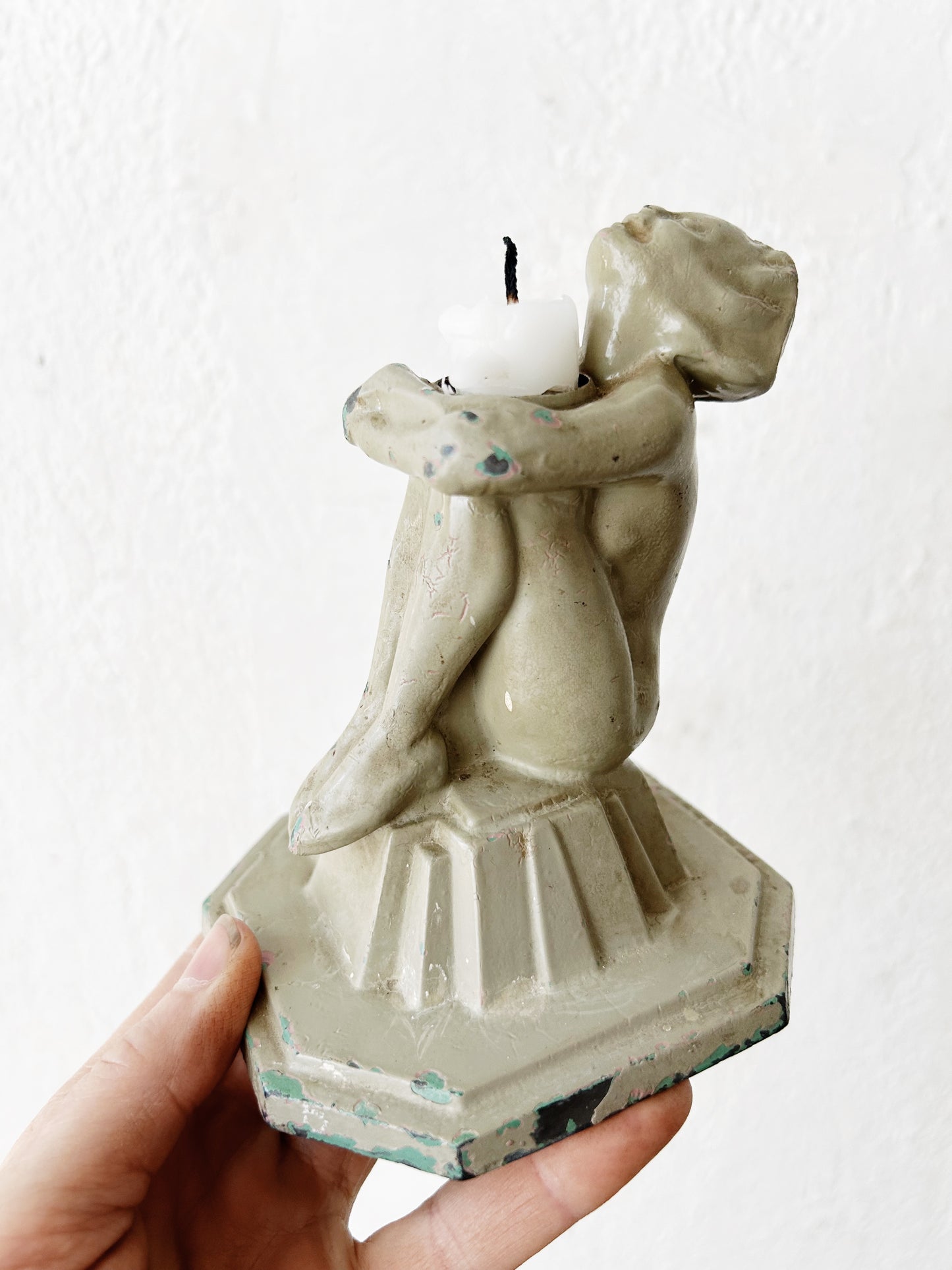 RESERVED Art Deco Era Frankart Cast Iron Lamp Base