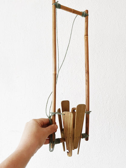 Pretty Bamboo Hanging Planter